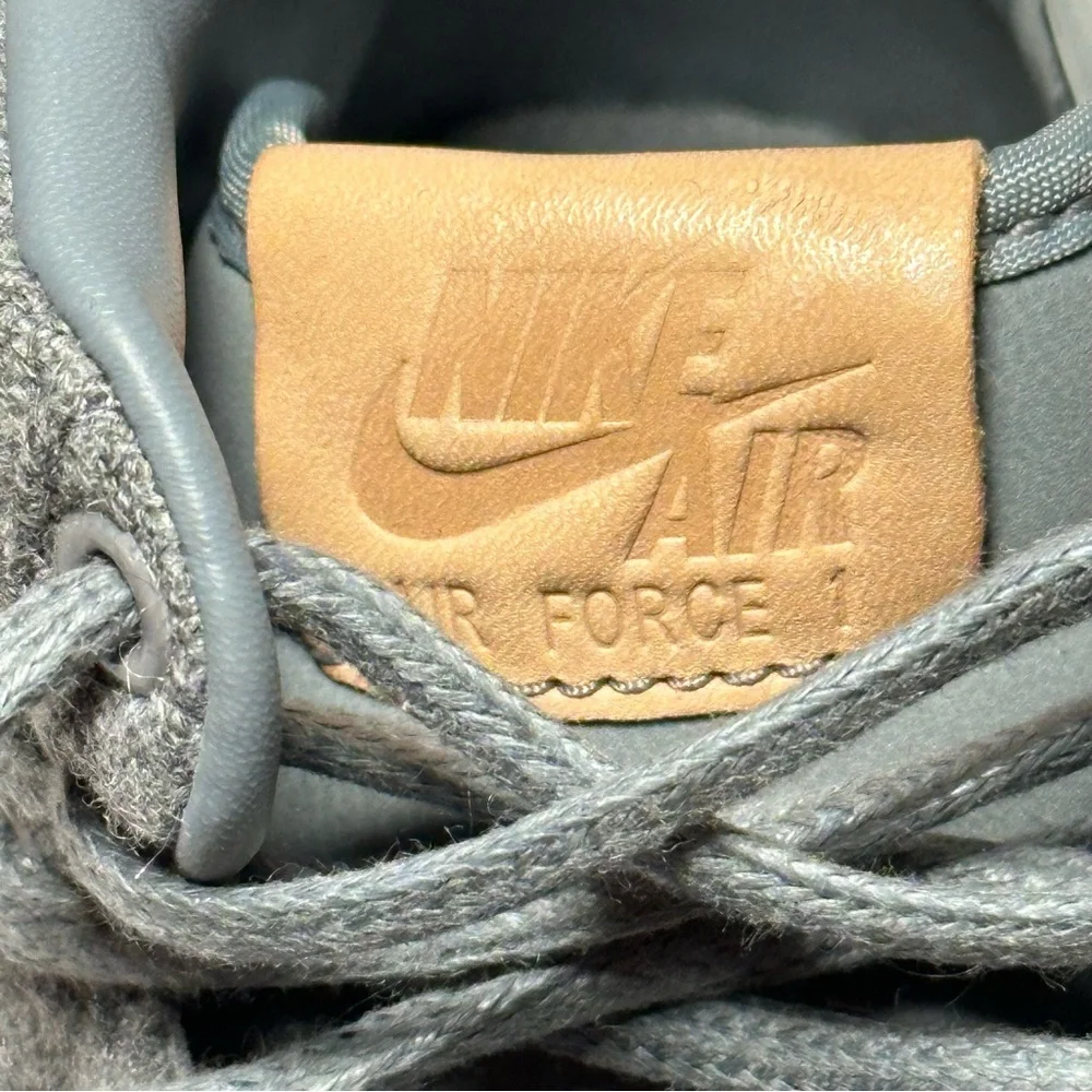 Nike Women's Air Force 1 Mid Leather “Cool Grey & Tan” Sneakers. Size 6 …